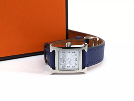 HERMES H Watch Double Tour HH1.110 3522330 Dark Navy Women's Wristwatch