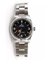 Authentic 1985 Rolex Explorer 1016 36mm Stainless Steel Black Dial Wristwatch