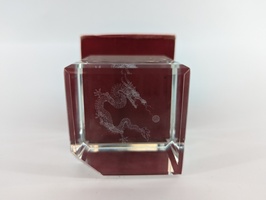 Crystal Dragon Paperweight 