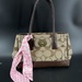 Authentic Coach Madeline Brown & Beige Signature C Satchel