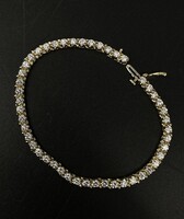 14KT Yellow Gold Cubic Zirconia Bracelet – Approx. 7" - 13.00g