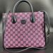 Gucci GG Canvas Small Structured Top Handle Open Tote Entrupy COA Authentic