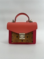 Authentic MCM Calfskin Visetos Patricia Satchel