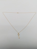 Tiffany & Co 18kt yellow gold, 5.56 grams, 30" Key Pendant Chain 