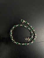  14KT Yellow Gold Emerald and Diamond Bracelet – Approx 7" - 7.69g