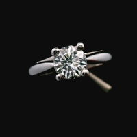 Platinum 950 0.76ct Diamond Ring – Size 4.75 - 5.50g