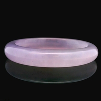 Purple Jade Bangle Bracelet
