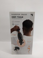 SHARPER IMAGE Deep-Tissue Massager Swappable Heads, Personal Neck Back Kneading