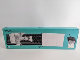 Logitech MK120 Desktop USB Keyboard and Mouse Combo (Black)