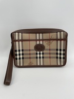 Authentic Burberrys Nova Check Clutch Bag