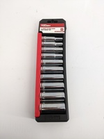 Hyper Tough 11-Piece 3/8-Inch-Deep Drive Impact Socket Set Mm 43241 Removable