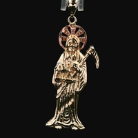 14KT Yellow Gold Grim Reaper Pendant – 5.42g