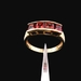  14K Yellow Gold Garnet Ring Size 7 1.80dwt (2.8g) Classic Estate