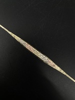 14KT Yellow Gold Tricolor Bracelet – Approx 7.5" - 5.78g