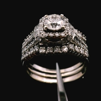 14KT White Gold Ring .79ct I1/2 GH + 1cttw Sides – Size 10 – 9.18g (5.90 DWT)