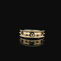  14KT Yellow Gold 0.15cttw Chocolate & Vanilla Diamond Le Vian Ring – Size 7