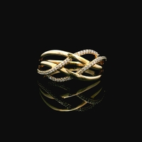  14KT Yellow Gold 0.10cttw Diamond Ring – Size 7.75 - 2.84g