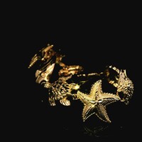 10KT Yellow Gold Sea Creatures Bracelet – 7” – 19.141g (12.30 DWT)