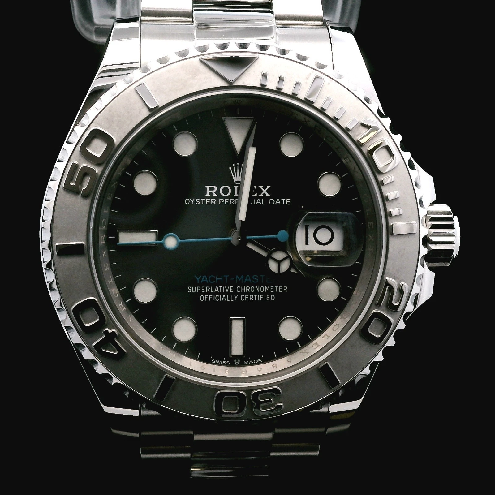 ROLEX Yacht-Master 40mm 126622 Dark Rhodium Blue Hand Steel & Platinum