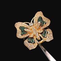 14KT Yellow Gold Butterfly Ring – Size 8 – 6.06g (3.90 DWT)