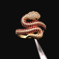 14KT Yellow Gold Snake Ring – Size 8 – 4.82g (3.10 DWT) – Stylish Design