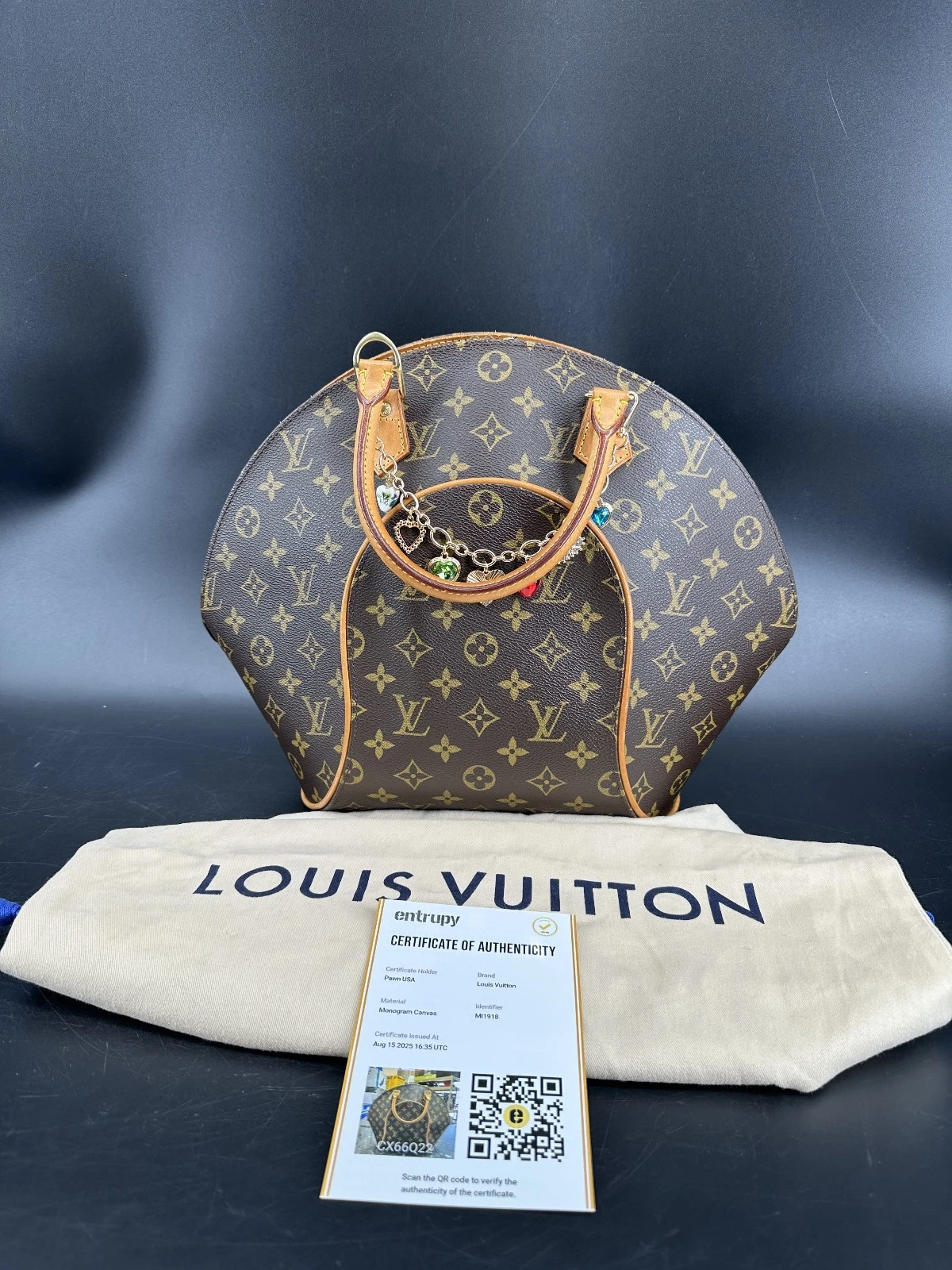 Louis Vuitton Monogram Ellipse Monogram with Lock and Charms W/ Dustbag