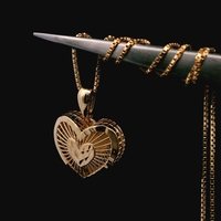 14KT Yellow Gold Heart Pendant & Chain – 4.35g (2.80 DWT) – 18"