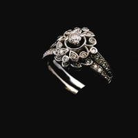 14KT White Gold Antique Diamond Ring – Approx .33cttw – Sz 10 – 7.93g (5.1 DWT)