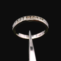 14K White Gold Diamond Ring 0.12ctw Size 6 1.9dwt (3.0g)