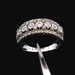 10K White Gold Diamond Fashion Band Ring 1/4cttw Size 6.75 2.90dwt (4.5g)