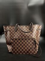 Authentic Louis Vuitton Neverfull GM Damier Ebene Tote Bag w/ Pouch & Dust Bag 