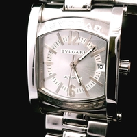 BVLGARI Assioma AA48S Automatic Men's Watch Silver Dial Date