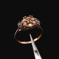 10KT Rose Gold Chocolate Diamond Ring – Approx .50cttw – Sz 7 – 2.49g (1.6 DWT)