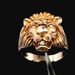 14KT Yellow Gold Lion Ring w/ Diamonds – Size 10.25 – 11.97g (7.7 DWT)