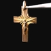 14K Yellow Gold Crucifix Jesus Pendant Charm 1.70dwt 2.64g Religious Cross Good