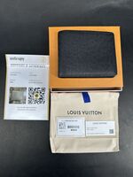 Louis Vuitton Taiga Noir Slender Wallet M30539 – Box & Dust Bag – Authentic