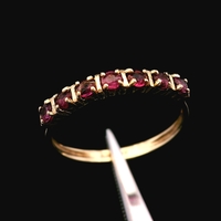  10KT Yellow Gold Ruby Ring – Size 6.75 – 1.09g (0.7 DWT)