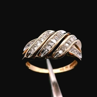  10KT Yellow Gold Diamond Ring – Approx .12cttw – Size 7 – 3.58g (2.3 DWT)