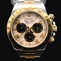 Rolex Daytona Cosmograph IVORY RACING 116523 18K Gold Steel Two-Tone Panda Watch