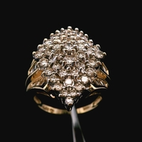  14KT Yellow Gold 6.8dwt Approx 1.50cttw Diamond Ring – Size 7.25