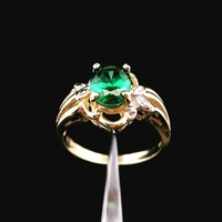  10KT Yellow Gold 2.1dwt CZ Ring – Size 6