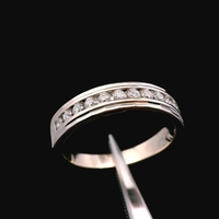  14K White Gold Diamond Ring 1/4cttw Size 6 2.1dwt (3.3g)