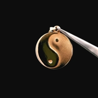 Yellow Gold Pen10K Yellow Gold Yin Yang Pendant Charm 1.5dant/Charm 1.5dwt/10kt 