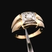  14K Yellow Gold Diamond Ring 0.12ctw Size 10 3.5dwt (5.4g)