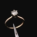 14K Yellow Gold Diamond Ring Size 6 1.2dwt (1.9g) 0.52ct I3 H-I