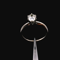  14K White Gold Diamond Ring Size 5.5 0.9dwt (1.4g) 0.70ct I2 F-G