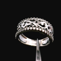 14K White Gold Diamond Ring Size 7 3.2dwt (5.0g) 1/5 CTTW 