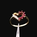  10K Yellow Gold Ruby Heart Ring Size 6.5 1.0dwt (1.6g)
