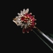 10K Yellow Gold Ruby & Diamond Ring Size 7 2.5dwt (3.9g) 
