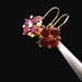14K Yellow Gold Natural Ruby Earrings 2.0dwt (3.1g)